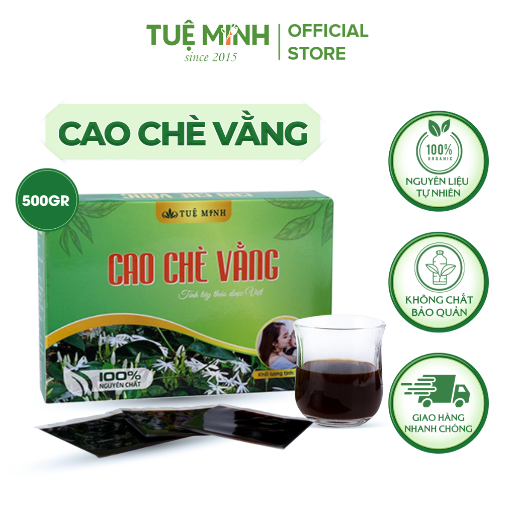 Cao chè vằng lợi sữa thương hiệu Tuệ Minh, hộp 500 gram 20 miếng tốt cho mẹ khỏe cho bé