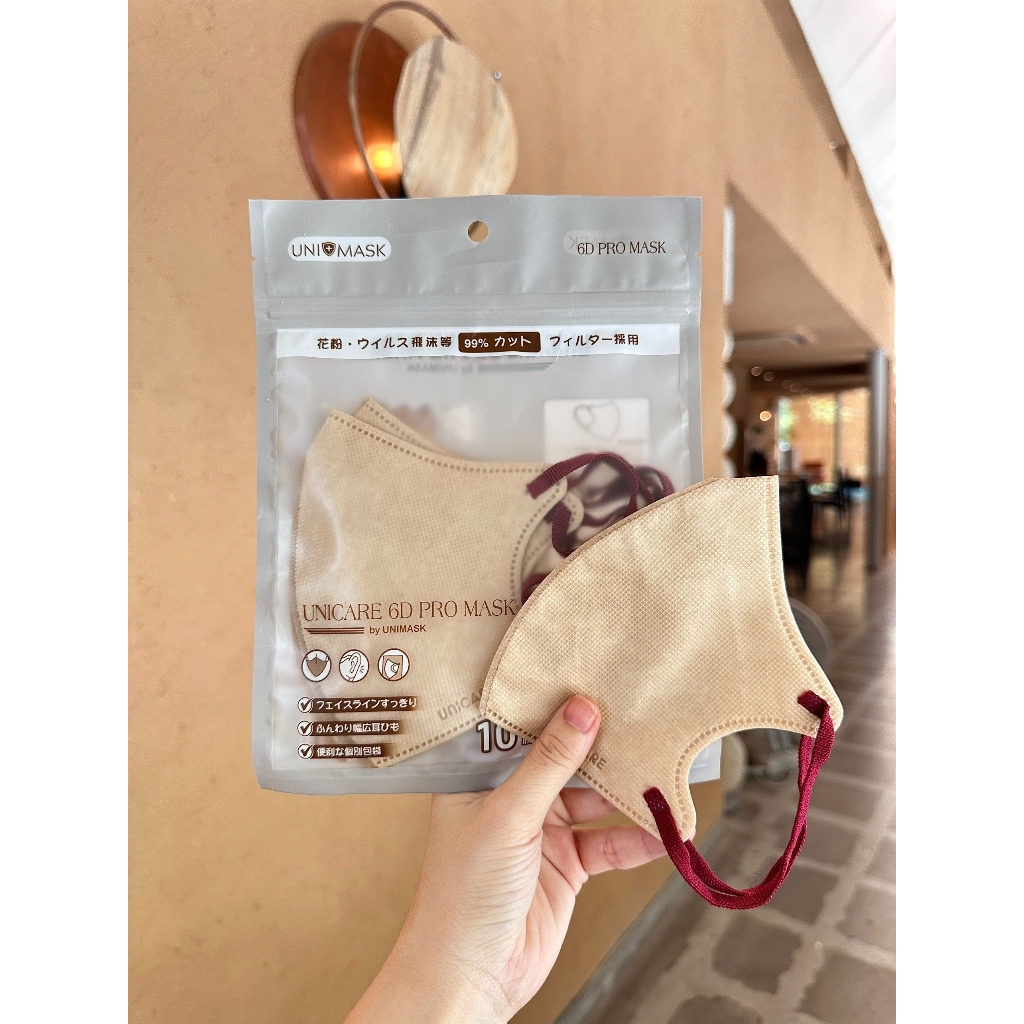 Combo 60 chiếc khẩu trang 6D Unicare Pro Mask Mix 6 màu cơ bạn by Unicare Official