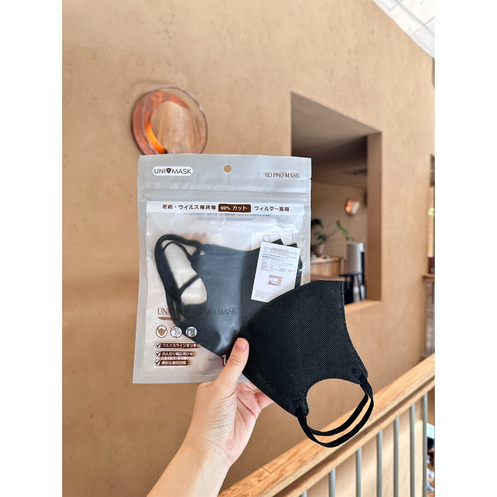 Combo 60 chiếc khẩu trang 6D Unicare Pro Mask Mix 6 màu cơ bạn by Unicare Official