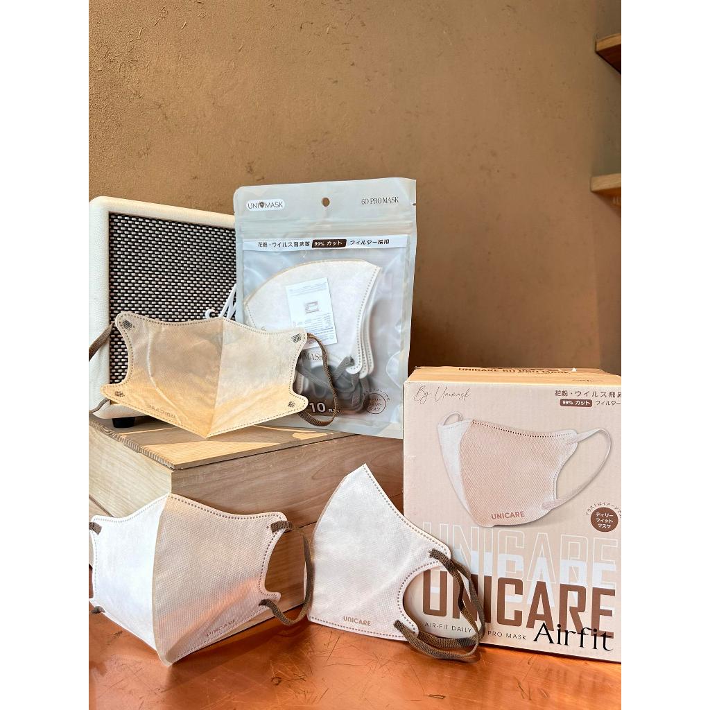 Combo 60 chiếc khẩu trang 6D Unicare Pro Mask Mix 6 màu cơ bạn by Unicare Official