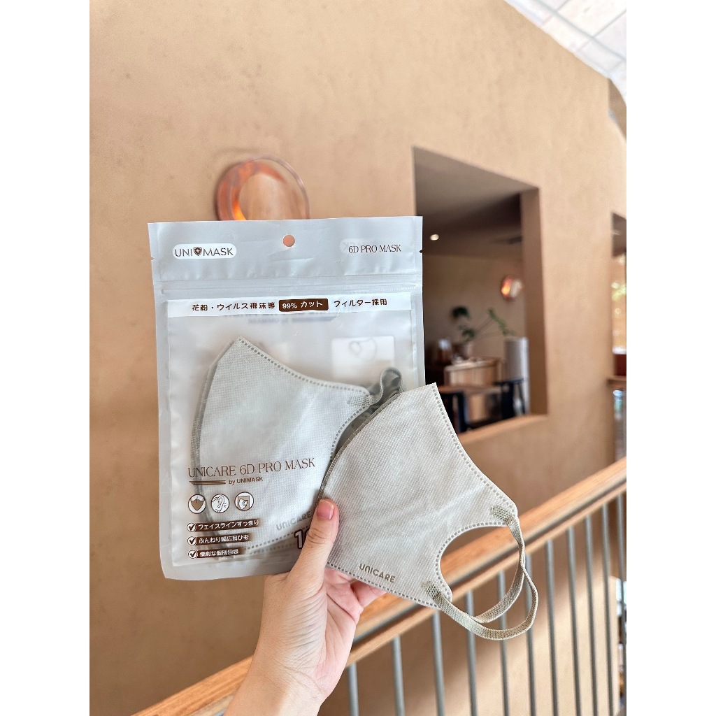 Combo 60 chiếc khẩu trang 6D Unicare Pro Mask Mix 6 màu cơ bạn by Unicare Official