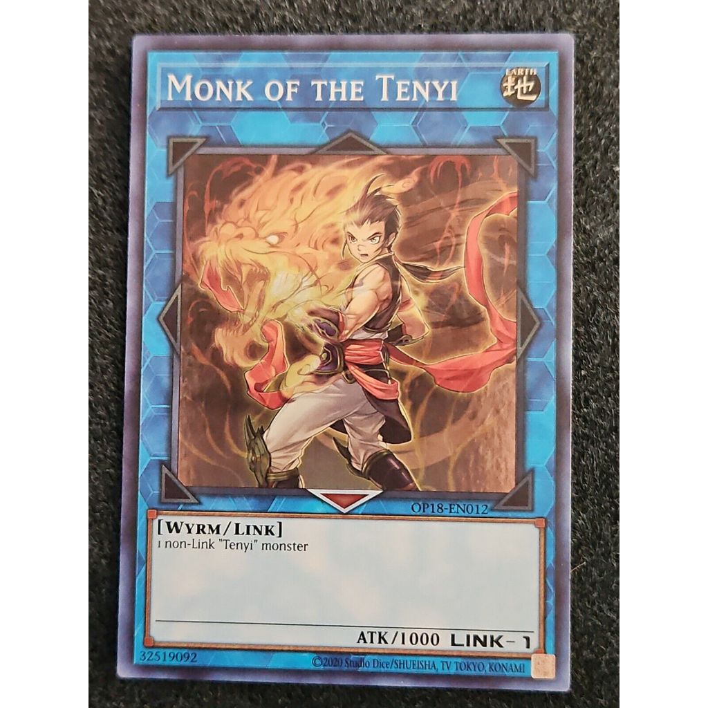 Thẻ Bài Mint90 Yugioh Link Monk of the Tenyi - OP18-EN012 - Super