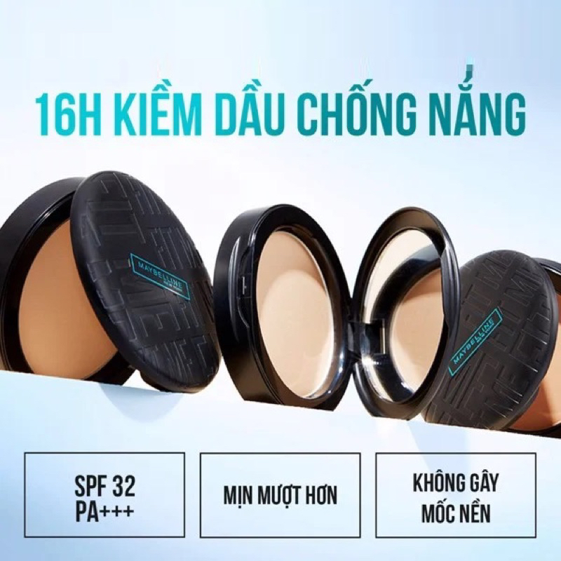 Phấn phủ kiềm dầu mịn lì 16h MAYBELLINE Fit Me 6g