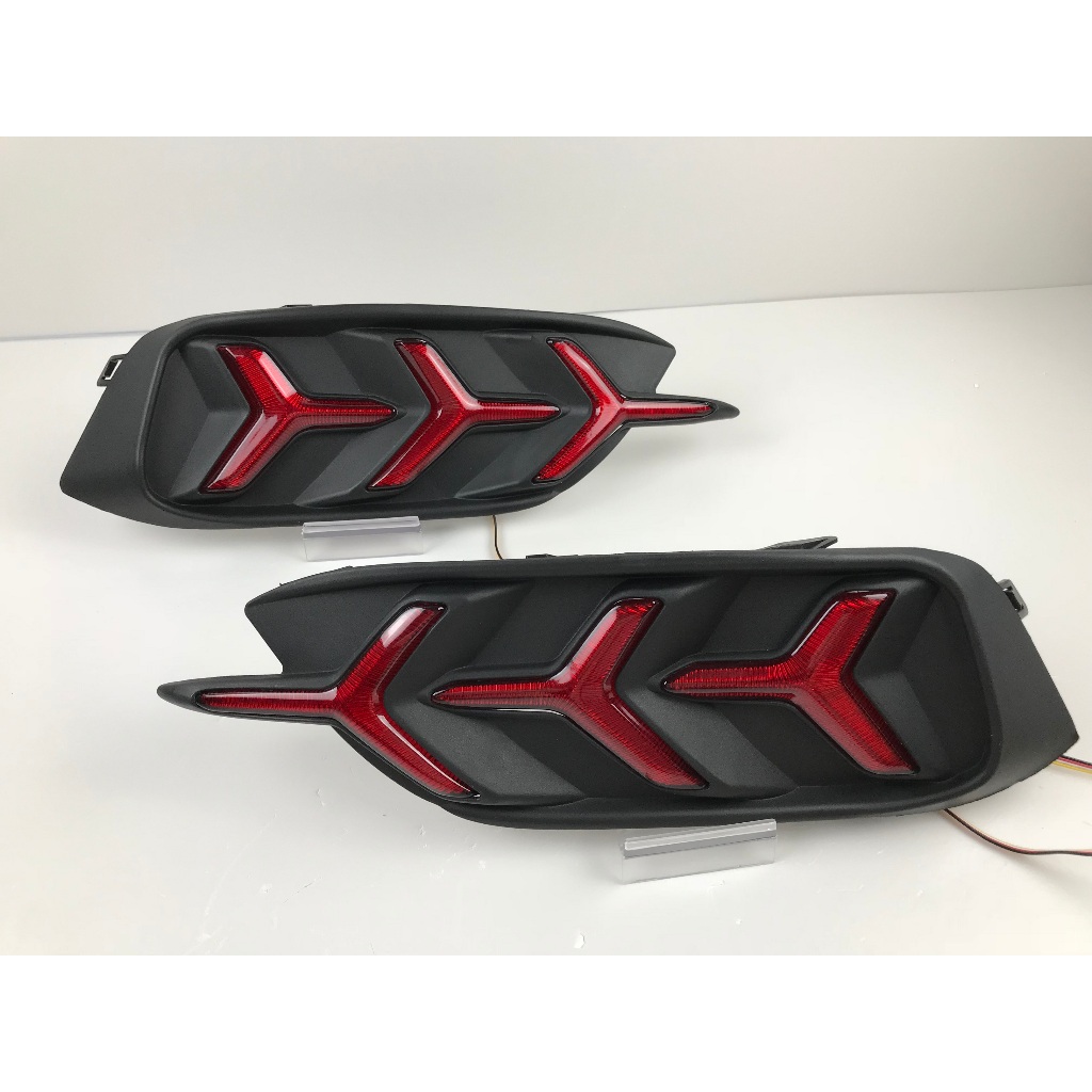 Led ban ngày DRL 3 chế độ led gầm sau tích hợp xi nhan chạy Honda Civic 2019 2020 2021 mẫu Xương Cá led gầm trước Civic