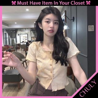 Áo Croptop Màu Loang Mùa Hạ, Nút Gỡ Được - Lên Hình Là Xuất Sắc - Chuly