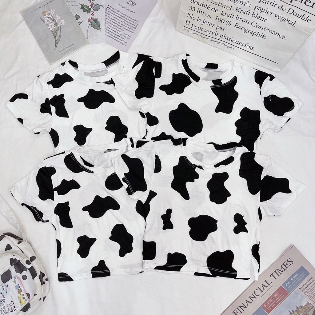 Áo Croptop Bò Sữa Dễ Thương - Chuly