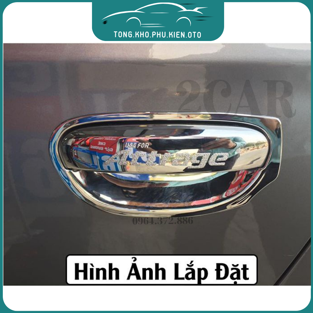 Ốp tay nắm, hõm cửa xe Mitsubishi Attrage 2015-2016-2017-2018-2019-2020-2021-2023 -Ốp trang trí,bảo vệ