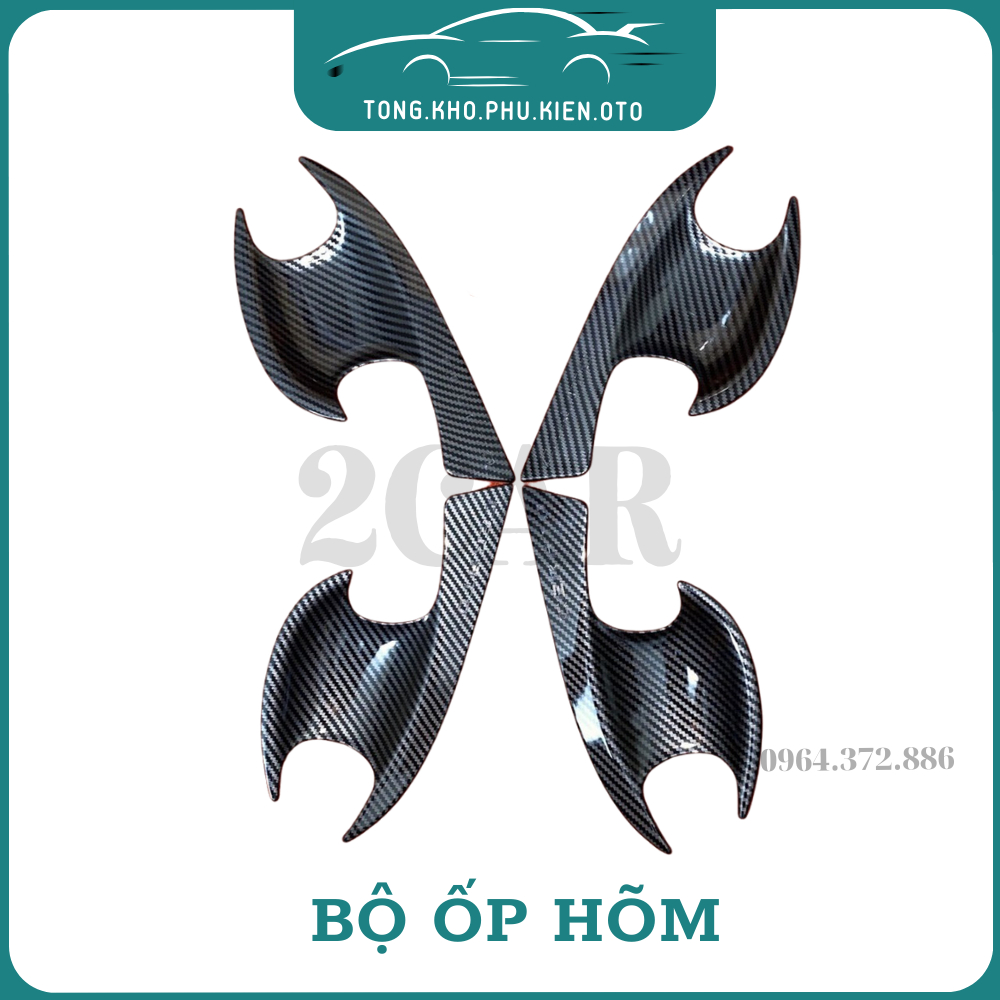 Ốp Tay nắm, Hõm Cửa cacbon xe Kia Cerato 2019- 2020- 2021-2022-2023 vân Carbon cao cấp - Ốp bảo vệ,trang trí tay nắm xe
