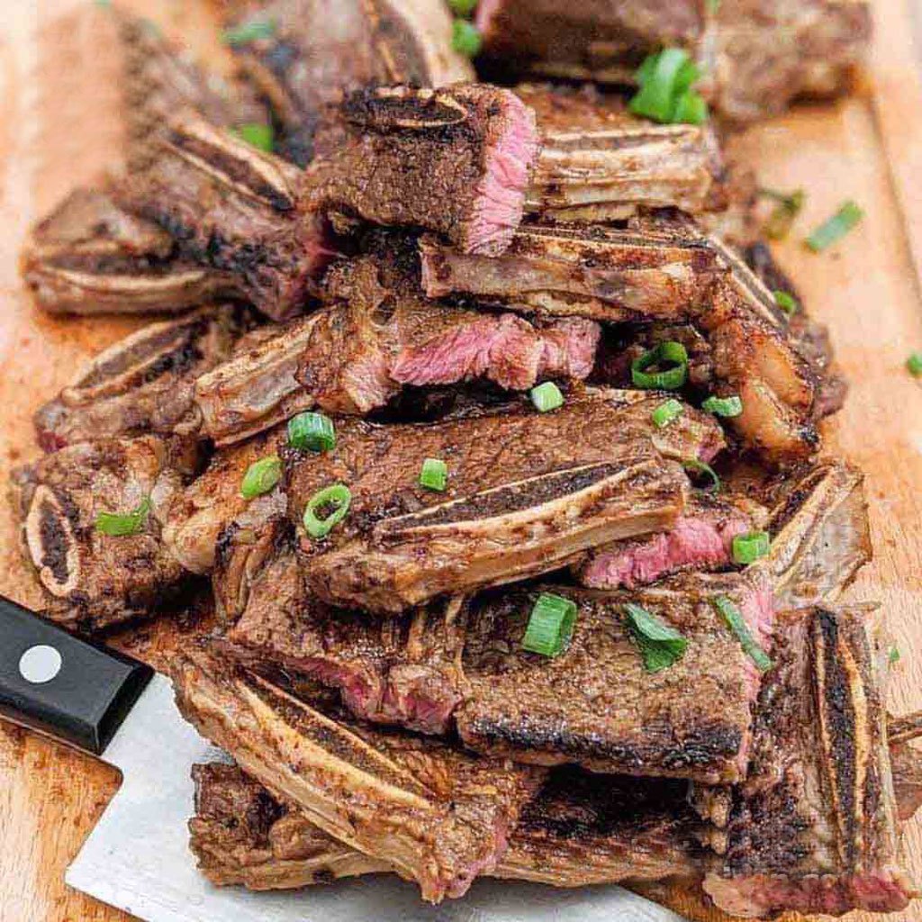 Sườn Bò Mỹ Nướng Có Xương, Sườn Bò 3 Xương Cao Cấp Đóng Khay 500g