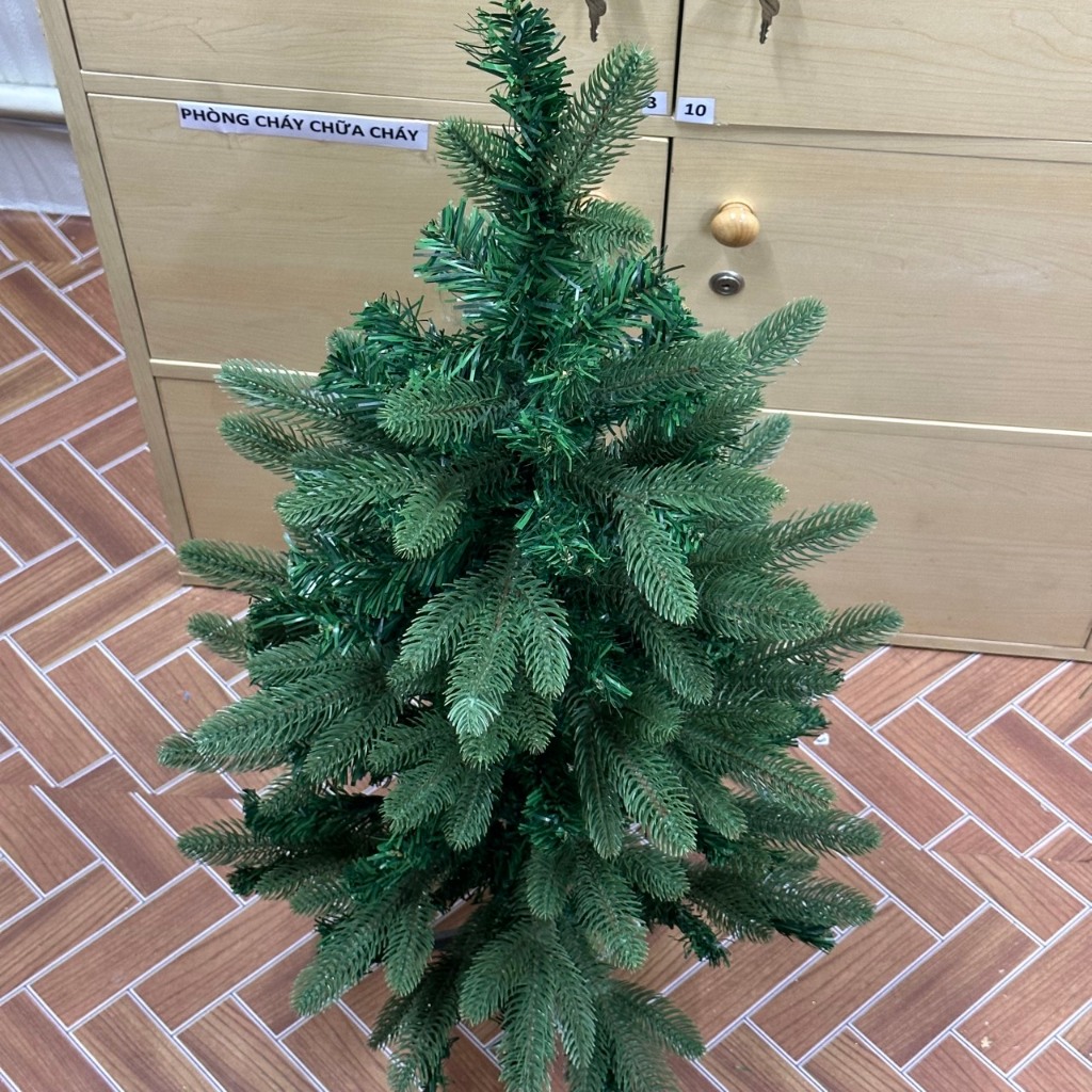 Cây Thông Xanh Mix Lá PVC Và PE C22 Cao 90CM Cây Thông Trang Trí Noel