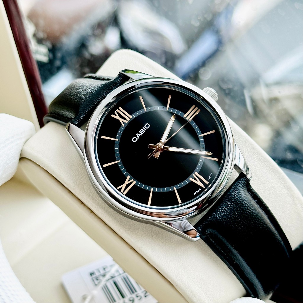 Đồng hồ nam dây da Casio MTP V005L nhiều mẫu