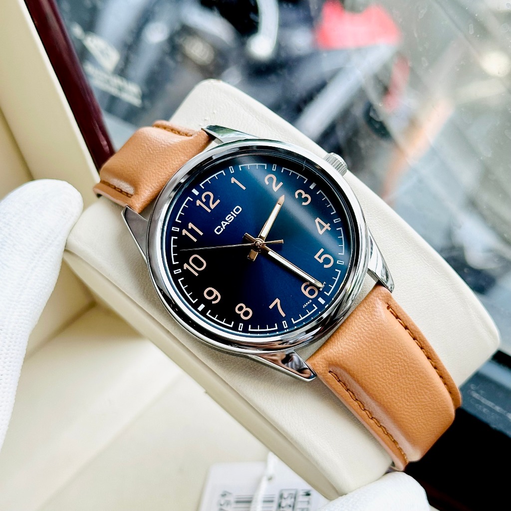 Đồng hồ nam dây da Casio MTP V005L nhiều mẫu