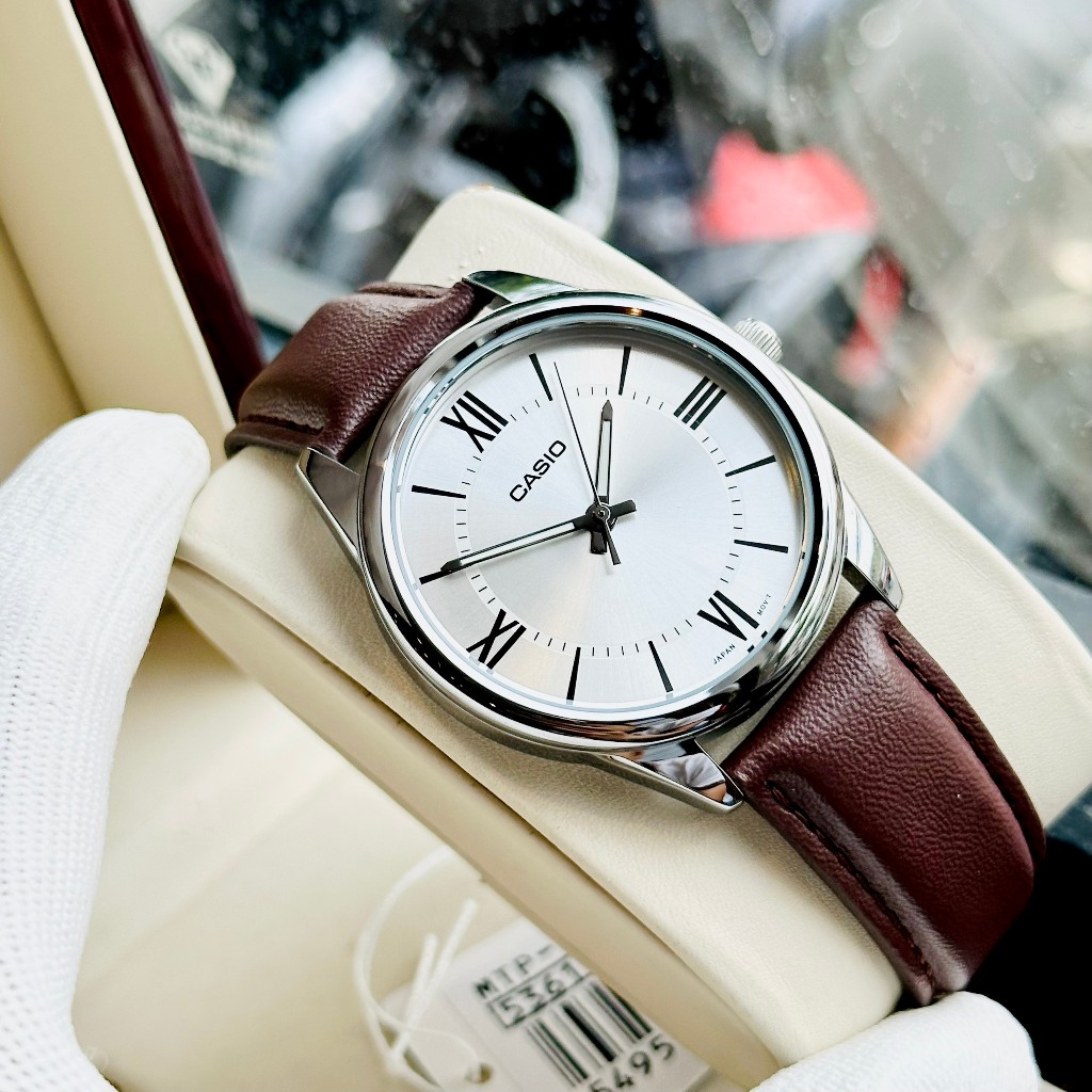 Đồng hồ nam dây da Casio MTP V005L nhiều mẫu
