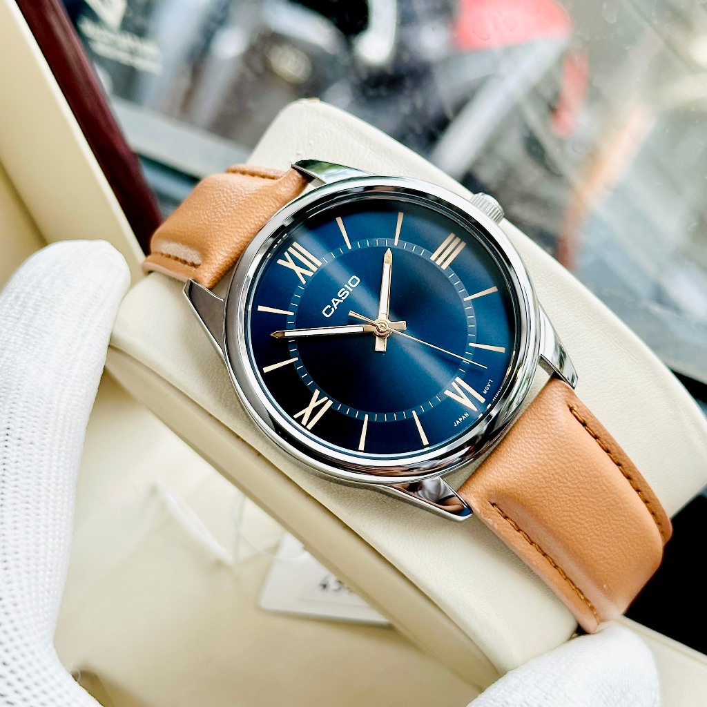 Đồng hồ nam dây da Casio MTP V005L nhiều mẫu