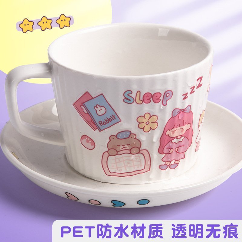 Bộ 200 miếng dán trang trí hoạ tiết hoạt hình dễ thương  cho bé gái DIY-HAPPYFUNNY