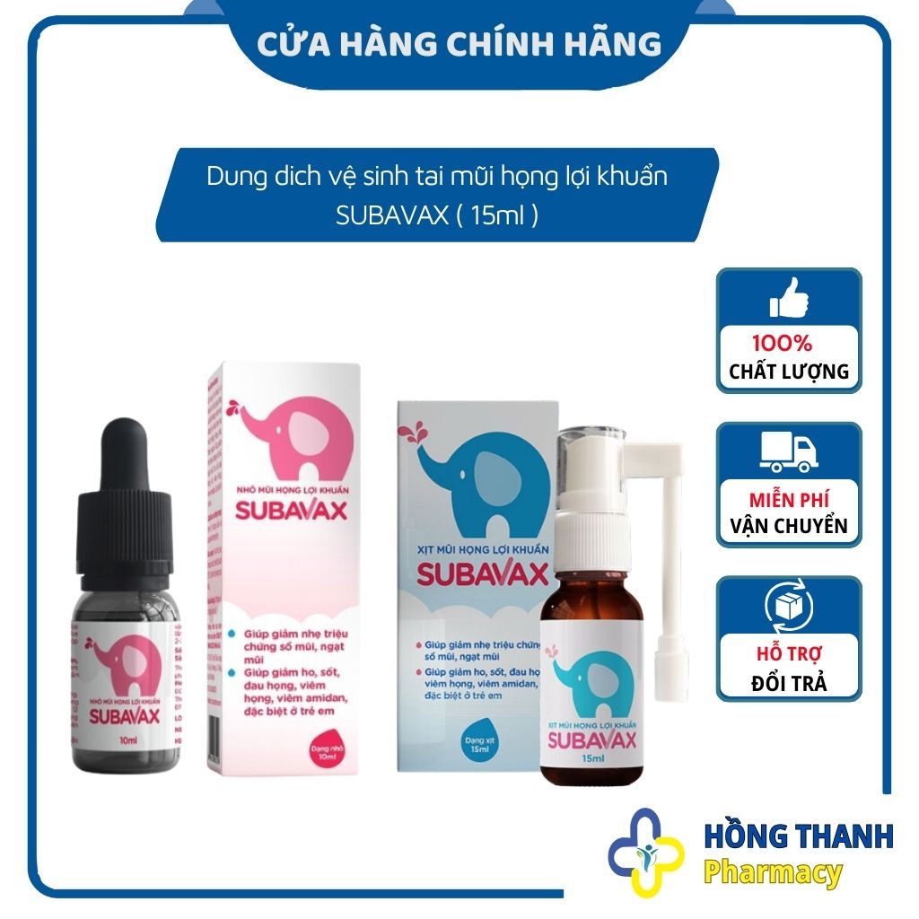 SUBAVAX sử dụng lợi khuẩn giúp giảm viêm ho, dịu thông xoang mũi