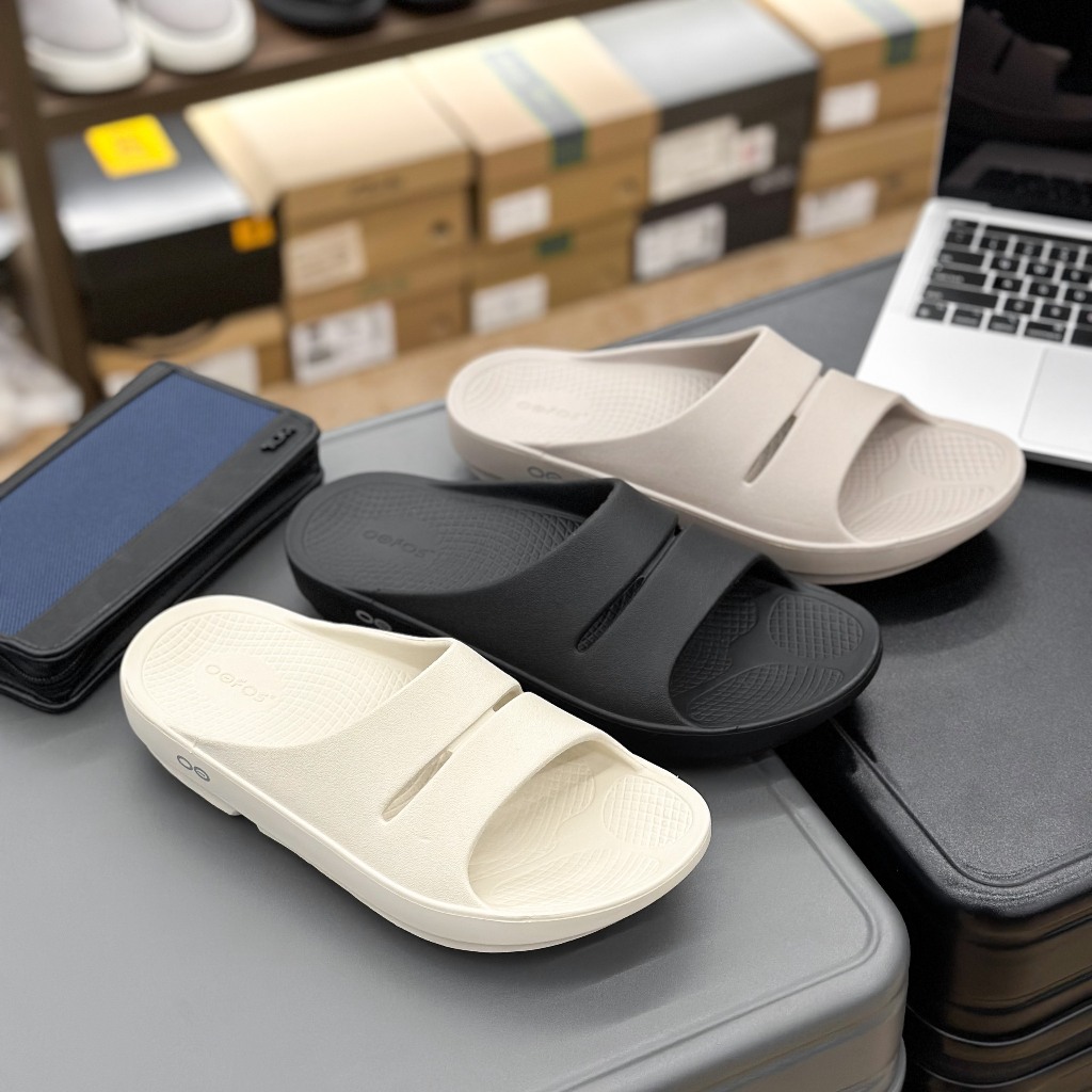 NOF - Dép Quai Ngang Unisex Oofos Foarm - Chất Mềm Nhẹ Êm - Sấu Vui Vẻ Oficial