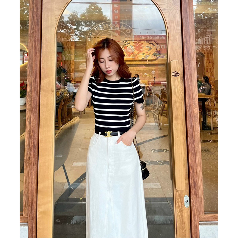 Chân váy jeans basic 3 màu chất đẹp