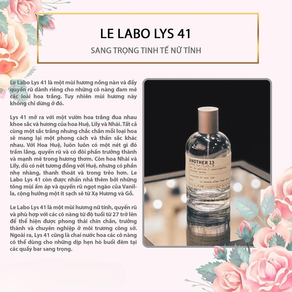 Nước Hoa Nam Nữ Another 13 Gaiac 10 Bergamote 22 The Noir 29 Rose31 Santal 33 Lys 41 - Hương Thơm Tinh Tế, Sang Trọng