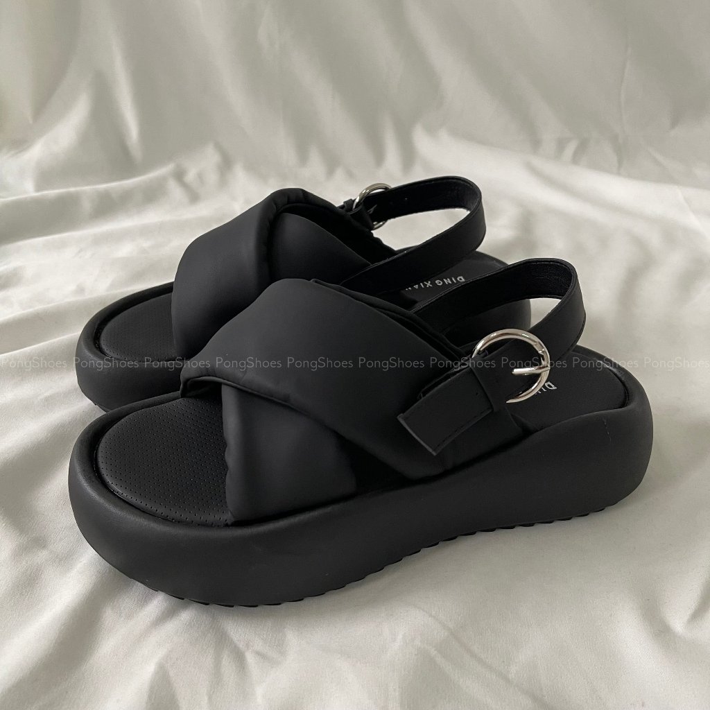 Giày Sandal Pong Shoes quai chéo lót bông- Full Box- Mã 1635