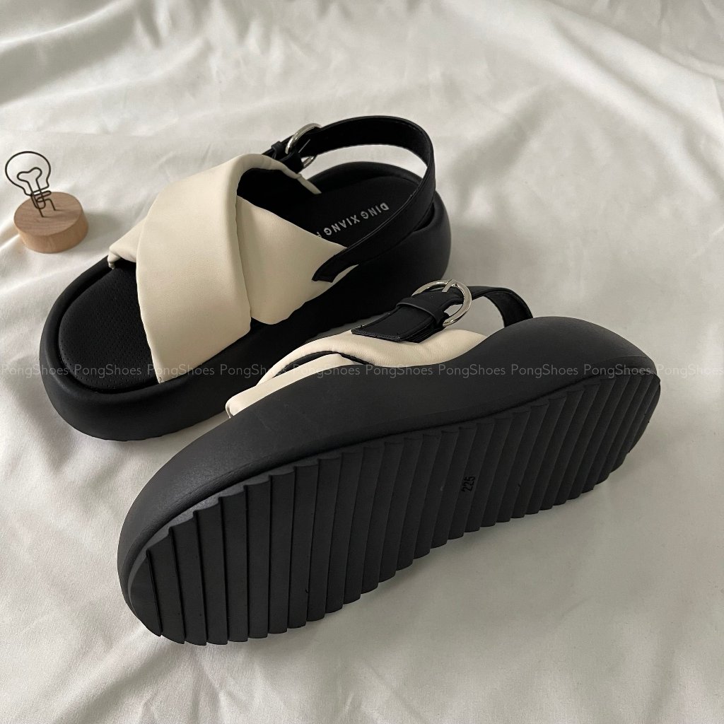 Giày Sandal Pong Shoes quai chéo lót bông- Full Box- Mã 1635