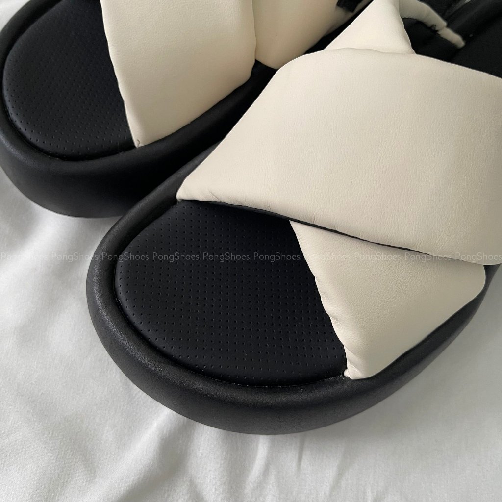 Giày Sandal Pong Shoes quai chéo lót bông- Full Box- Mã 1635