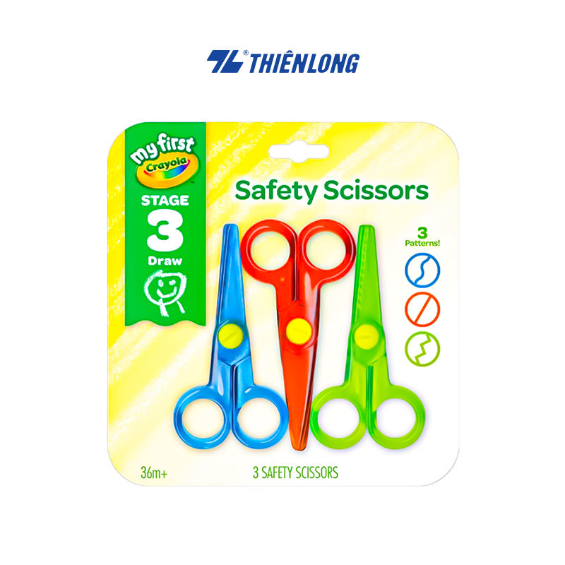 Bộ 3 kéo an toàn cho bé My Frist Crayola 3ct Safety Scissors