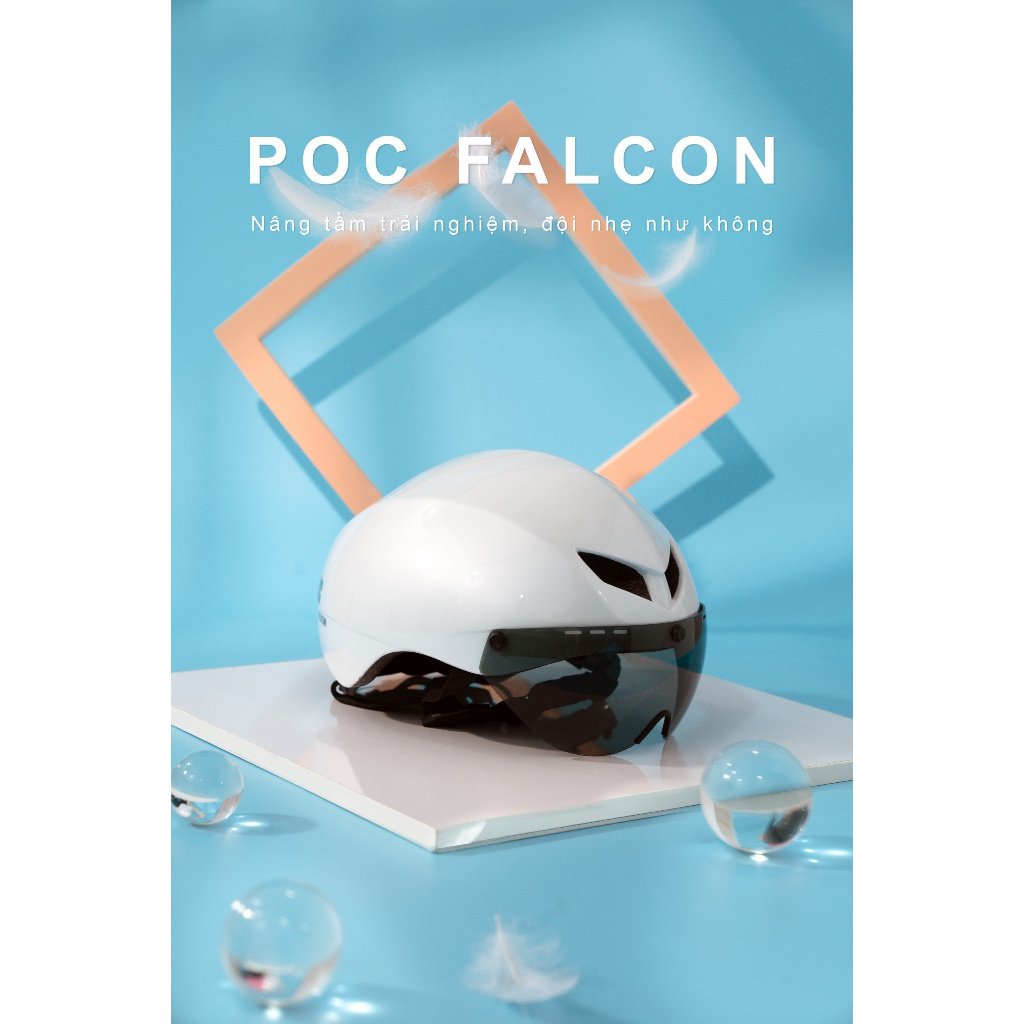 { CHÍNH HÃNG } Nón Thể Thao Nhập Khẩu Cao Cấp POC FALCON Cực Đẹp Và Cá Tính, Kèm Bộ Lót + Túi Đựng