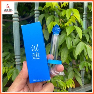 Ống hút nước thuỷ tinh dành cho lồng chim hút mật, kích thước 11cm - phụ kiện lồng chim Chính Nghĩa