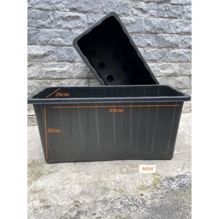 Khay nhựa chậu nhựa loại cao trồng cây cảnh cao 30cm(64x26x30) cao dài - chậu nhựa dài chậu trồng rau - giao hỏa tốc HCM