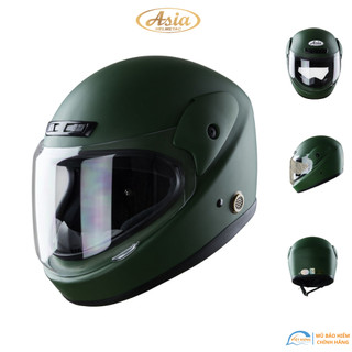 Mũ bảo hiểm trùm đâu kính chống lóa Asia MT120 bảo hành 12 tháng - Size đầu 57-59cm