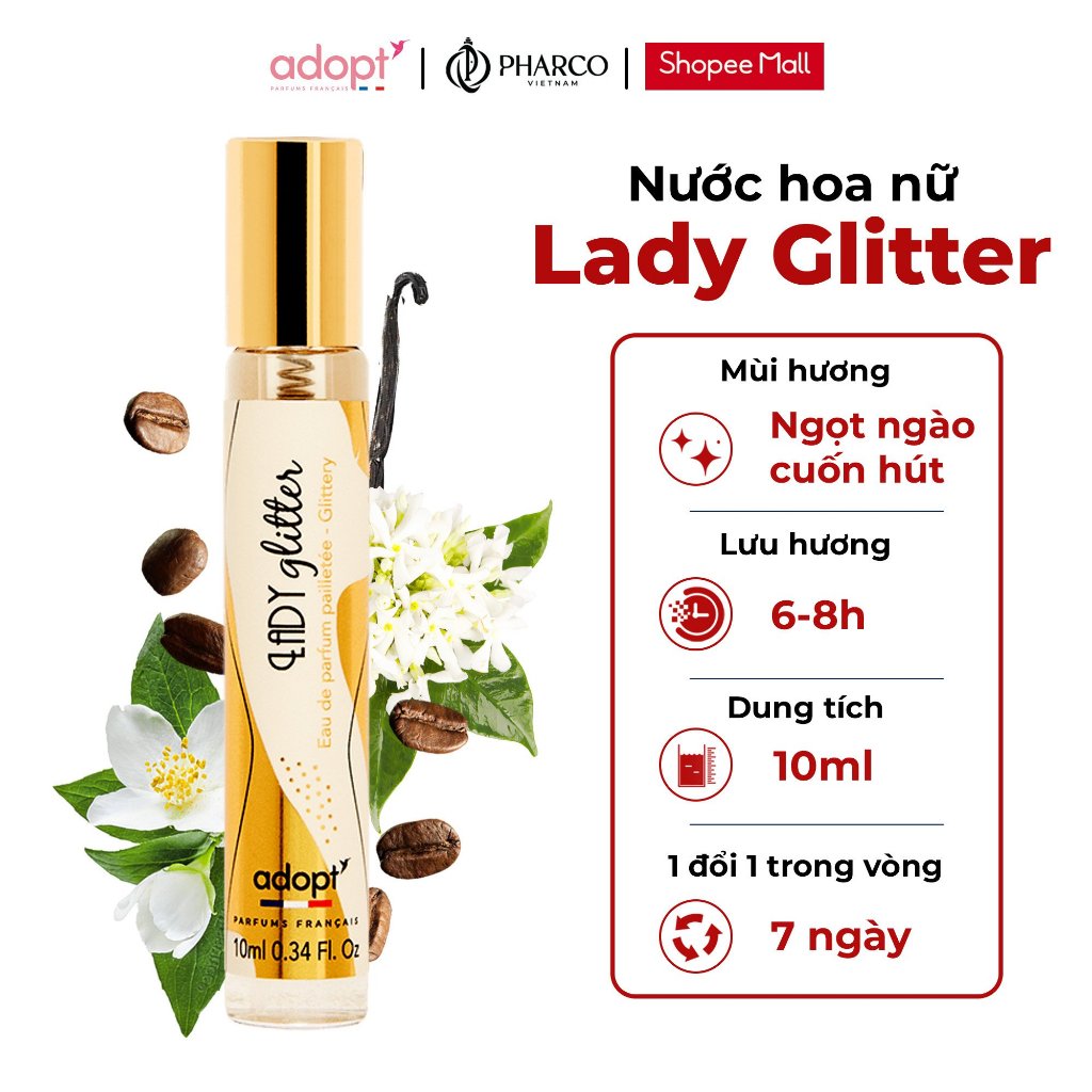 Nước hoa nữ 𝐀𝐝𝐨𝐩𝐭' EDP 10ML Ngọt Ngào Trẻ Trung Hấp Dẫn