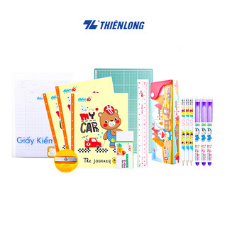 Bộ phần thưởng năng động cho bé Thiên Long Điểm 10 - CẤP 1 - Tặng cặp tiện lợi màu ngẫu nhiên