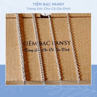 Dây chuyền bạc cho bé trai, bé gái đẹp - Vòng cổ trẻ em không mặt cao cấp bằng bạc ta thật