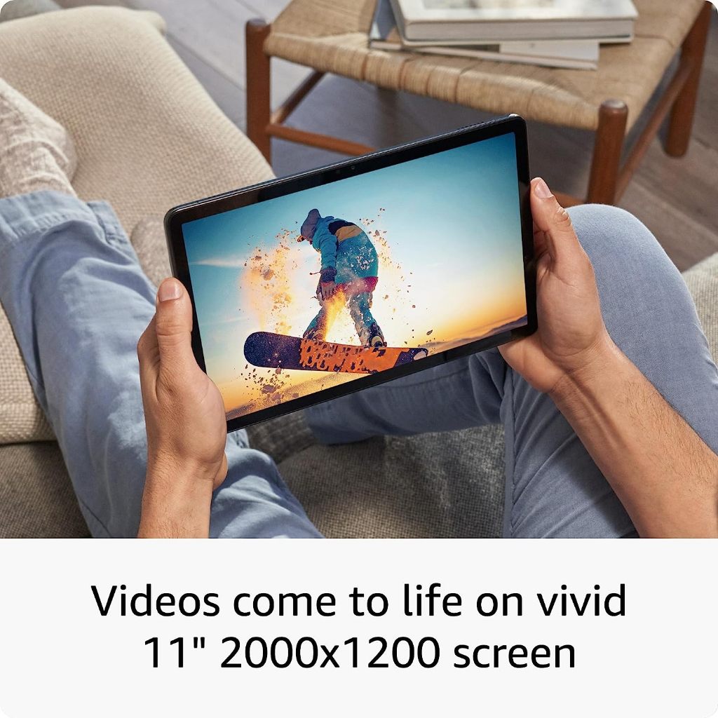 Máy tính bảng Kindle Fire MAX 11 - 2023, màn hình 11inch sống động, bộ xử lý 8 nhân, ram 4GB, bộ nhớ 64/128GB