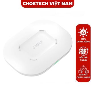 Đế sạc nhanh không dây 15w Choetech T550 dùng cho điện thoại và tai nghe