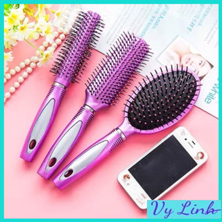 Lược tròn, oval chải tóc Maxa,gỡ rối chống rụng tóc , uốn phồng tạo kiểu tóc chuyên dụng