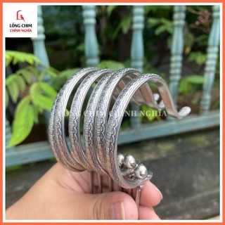 Móc lồng chim hút mật, khuyên chất inox tàu triện cao cấp, mẫu triện đồng xu - phụ kiện lồng chim Chính Nghĩa