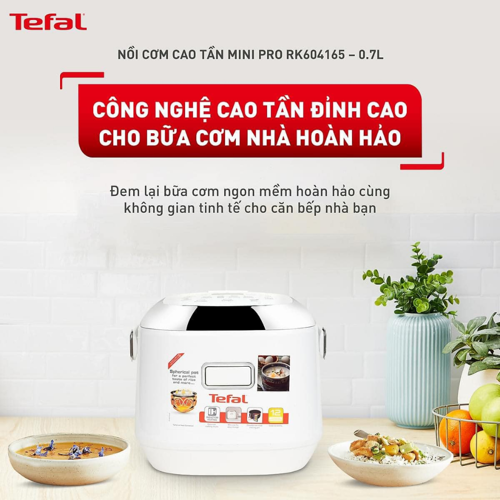 Nồi cơm điện cao tần Tefal RK604165 dung tích 0.7 lít