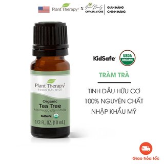 Tinh dầu tràm trà tea tree hữu cơ nguyên chất nhập khẩu mỹ plant therapy - usda organic kid safe essential oil 10ml 30ml