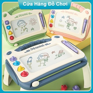 Bảng Vẽ Tự Xóa Cho Bé Thông Minh Có Chân Bàn, Bảng Từ Tính Tập Viết, Tập Vẽ Cho Bé