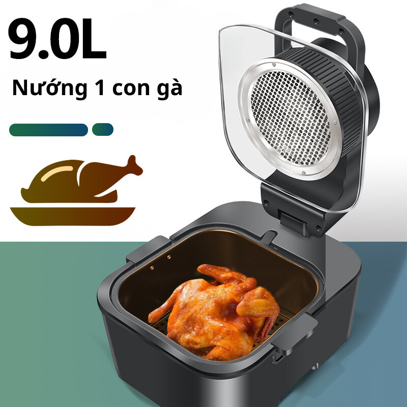 Nồi chiên không dầu chính hãng Kaw 12 Lít Đa năng, Công suất 1500W chống dính, hàng chính hãng, mẫu mới nhất 2023