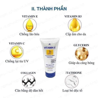 Sửa rửa mặt vitamin e 190g thái lan