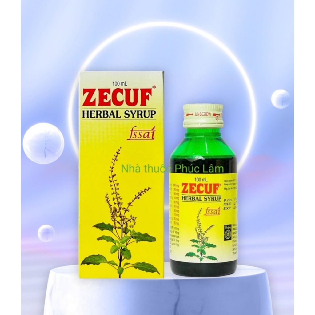 Siro ho Zecuf - thảo dược 100%. Chai 100ml. Hàng chuẩn công ty. phù hợp cho người lớn và trẻ nhỏ. Hiệu quả.