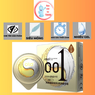 Bao cao su trung quốc nội địa olo lửa băng siêu mỏng - hộp 3c