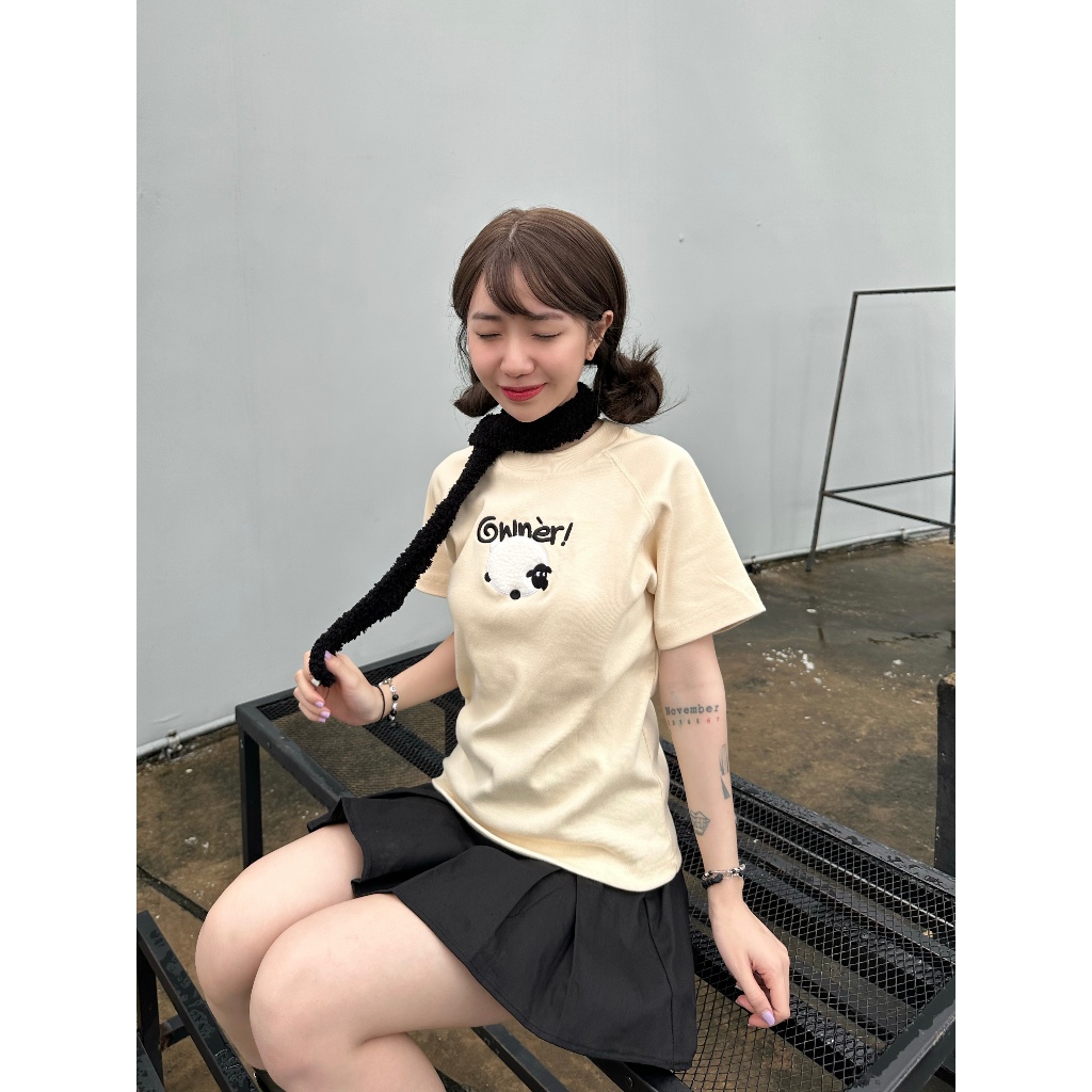 Áo Thun Nữ Local Brand SHEEP BABY Tee Owner Ôm Body