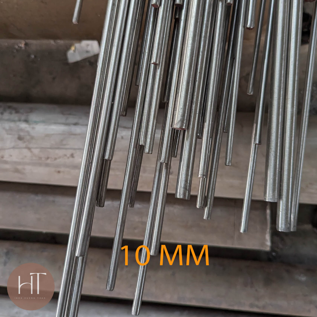 Trục Inox Đặc 304 - Inox Tròn Đặc 304 Phi 10, 10mm Dài 0.2m > 1,5m