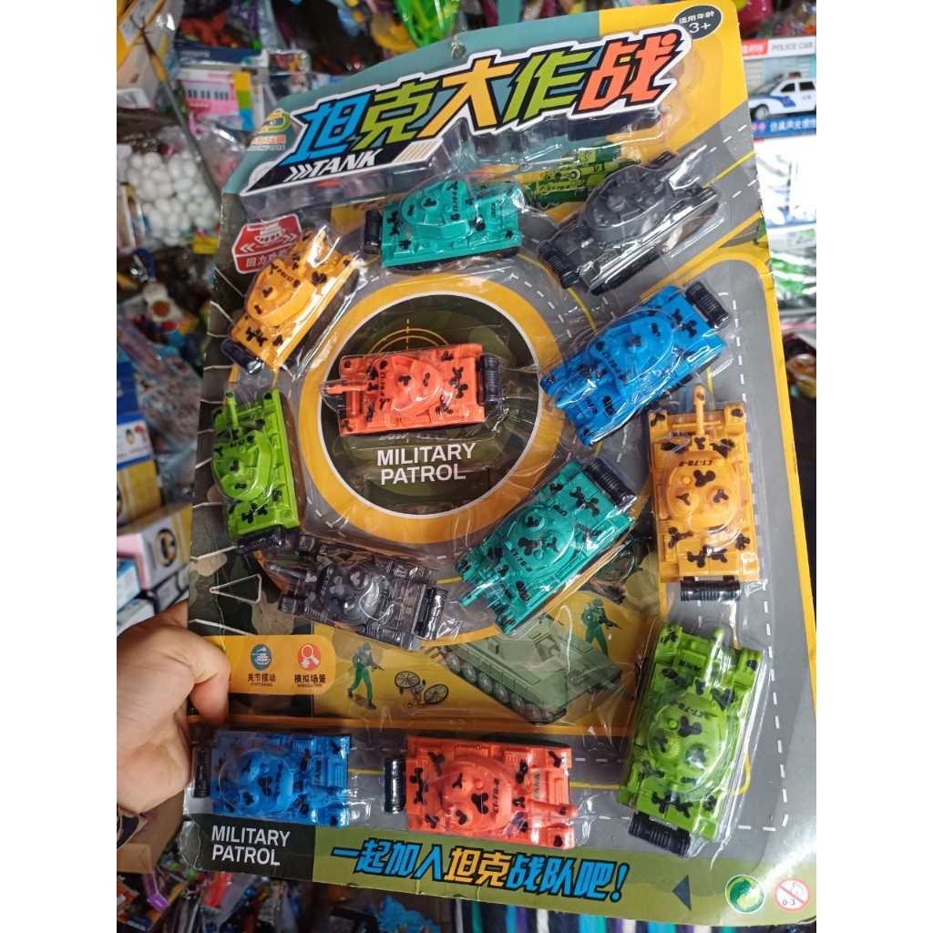 Đồ chơi vỉ xe tăng trớn mini