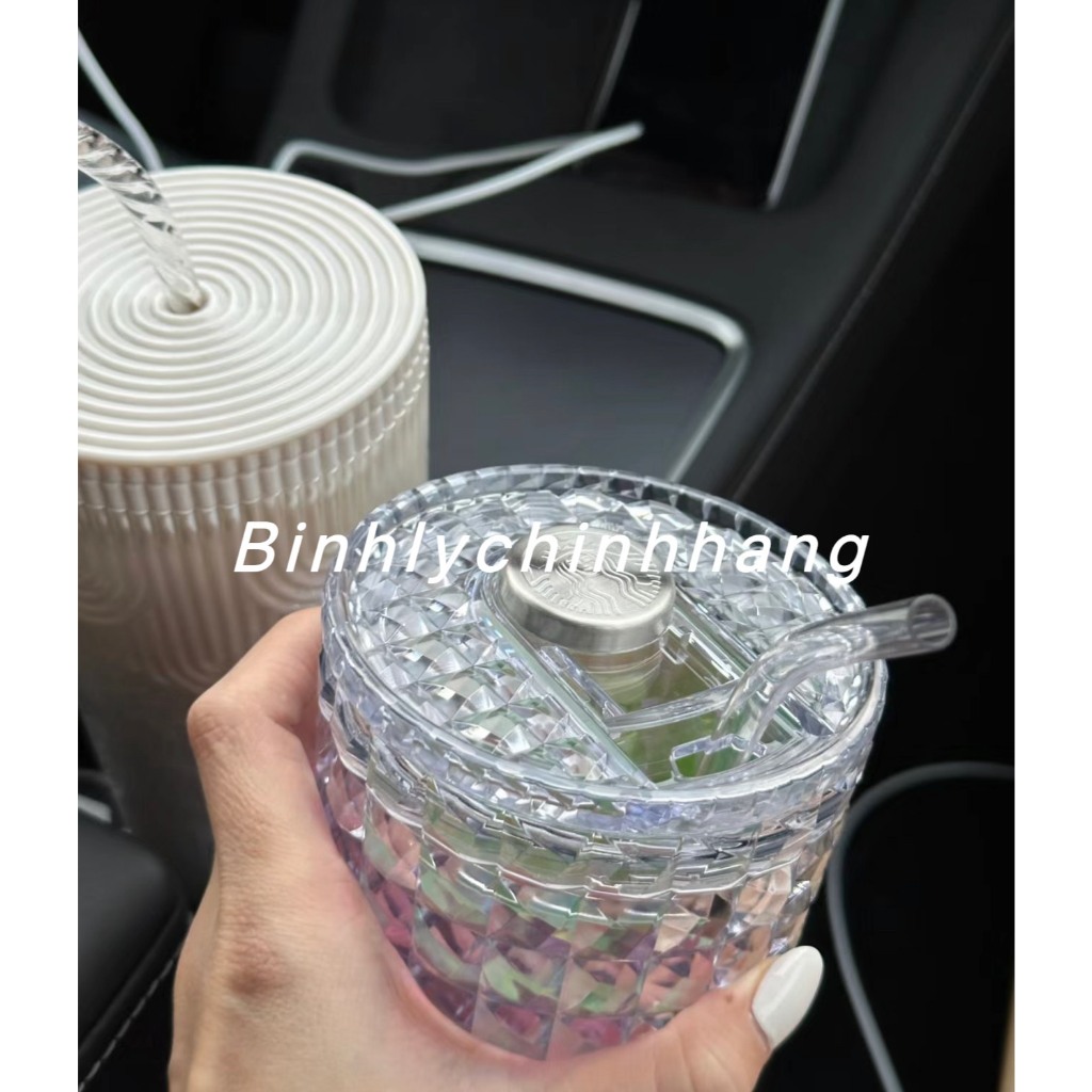 Ly Diamond New 710ml 24OZ Của Starbucks China Lấp Lánh