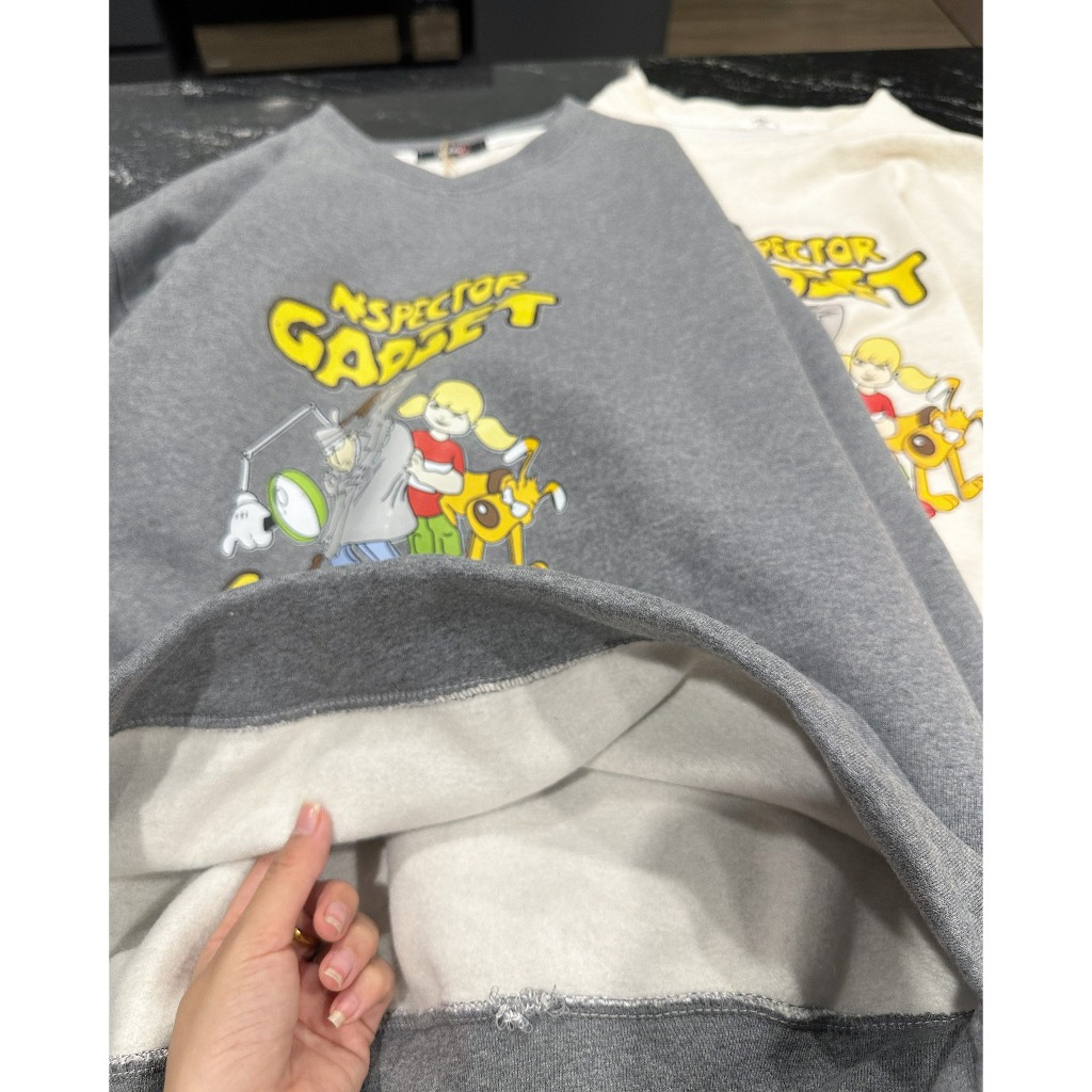 Áo nỉ nam nữ ,ảo Sweater Unisex hình thám tử màu xám ghi chất nỉ dày dặn trẻ trng cá tính oversize thời trang hottrend